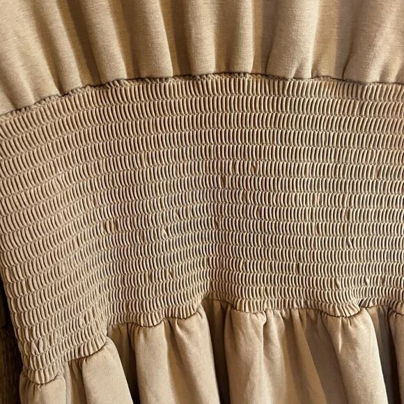 Anthropologies Sundays Rosie dress Pull Over Ruffle Honey Color Size Large - Picture 7 of 8